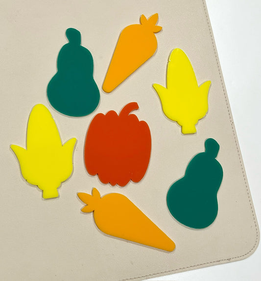 Little Dry Erasables - Set of 7 Harvest Vegetables