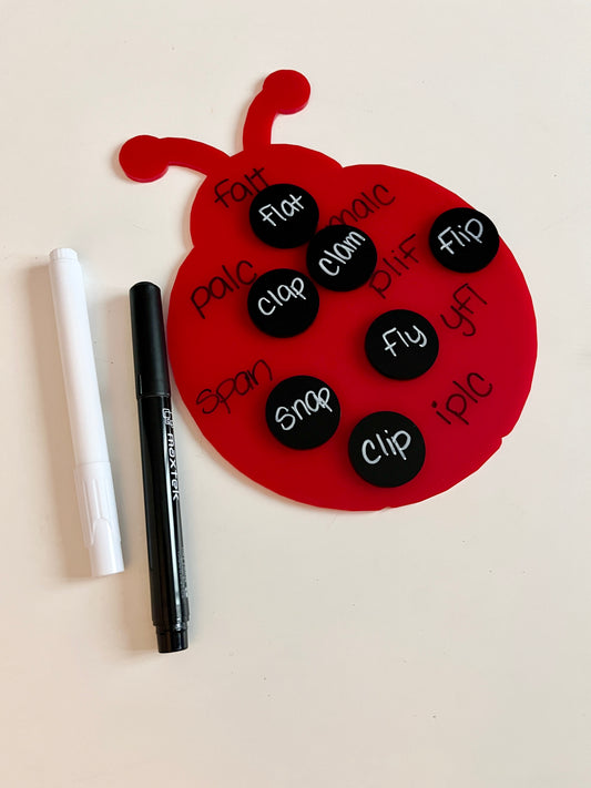 Little Dry Erasables - Ladybug with Dots