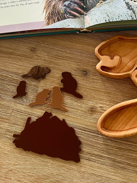 Little Dry Erasables - Beavers with Dam