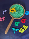 Lollipop Candy/ Frying Pan / Magnifying Glass Sensory Tray / Plate