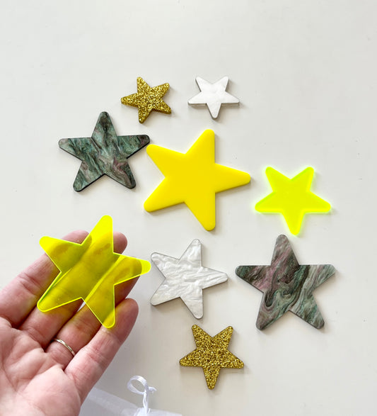 Little Dry Erasables - Mixed Stars - Set of 9 - more colours available