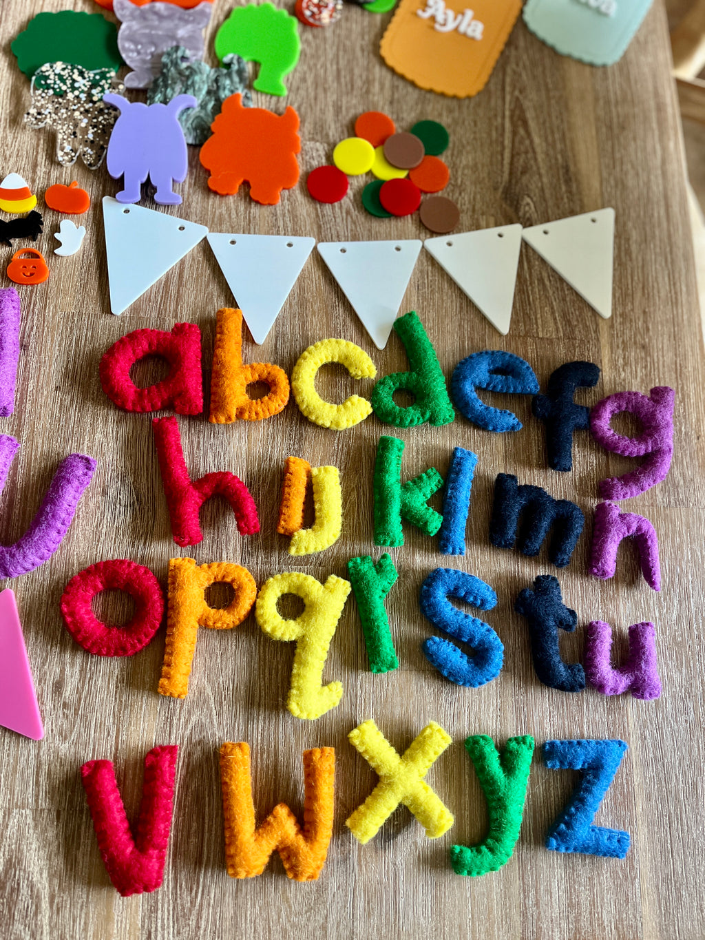 Felt Alphabet Letters | Rainbow