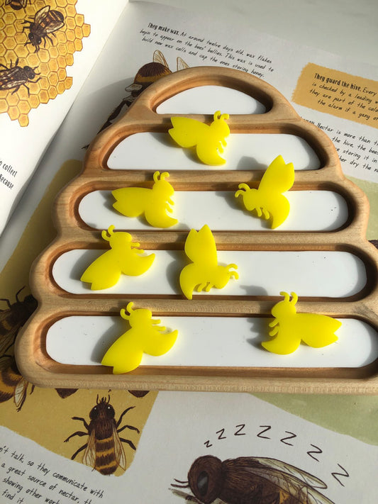 Little Dry Erasables - Bees - Set of 6 - 2 sizes & more colours available