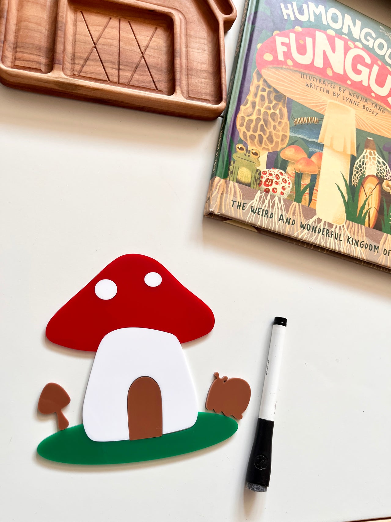 Little Dry Erasables - Mushroom Houses