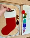 Christmas Stocking and Stuffers Dry Erase Flisat Insert