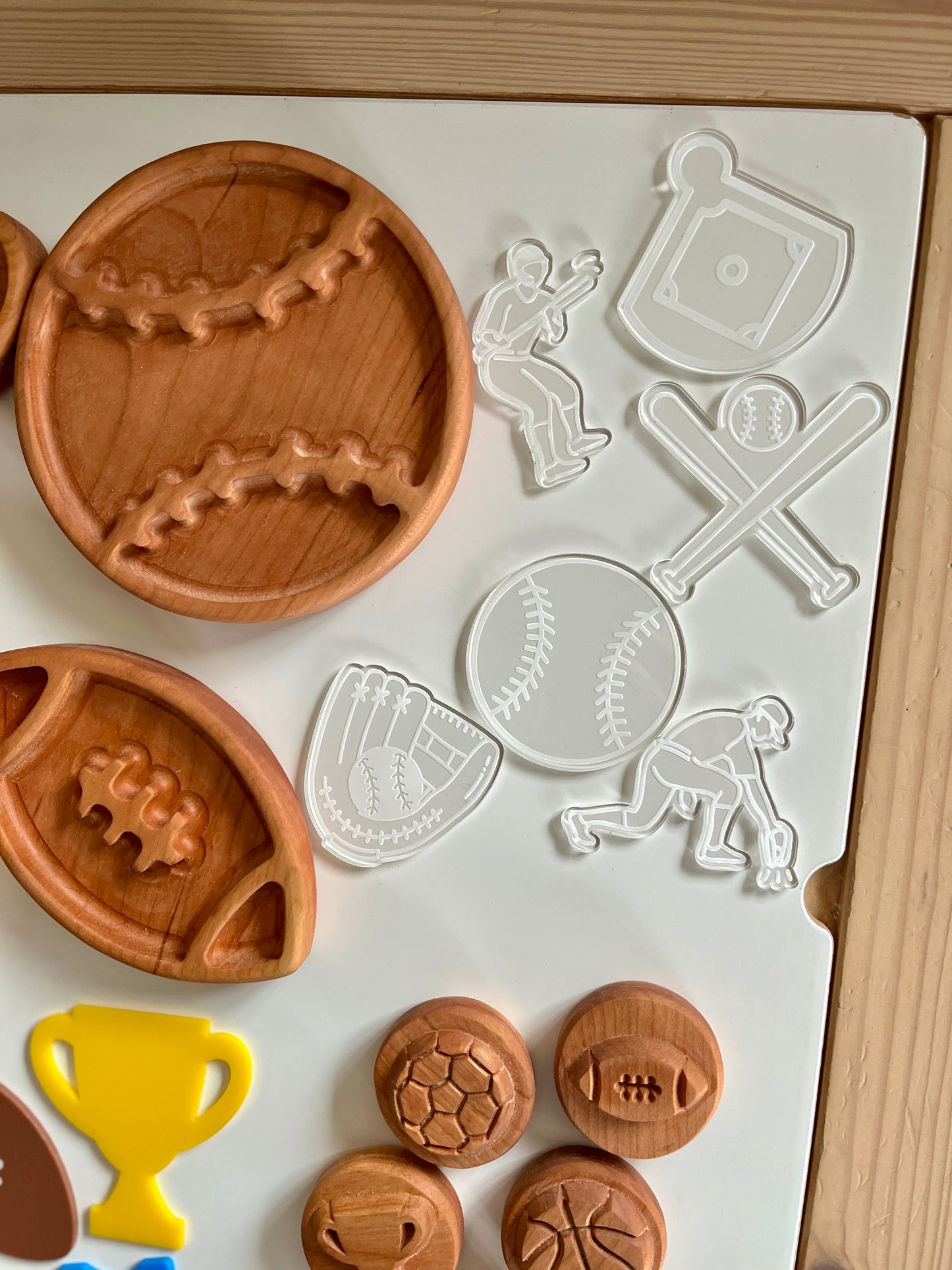 Little Dry Erasables - Baseball Engraved Clear Set of 6