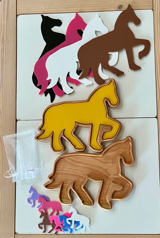 Large Horse Plate / Sensory Tray