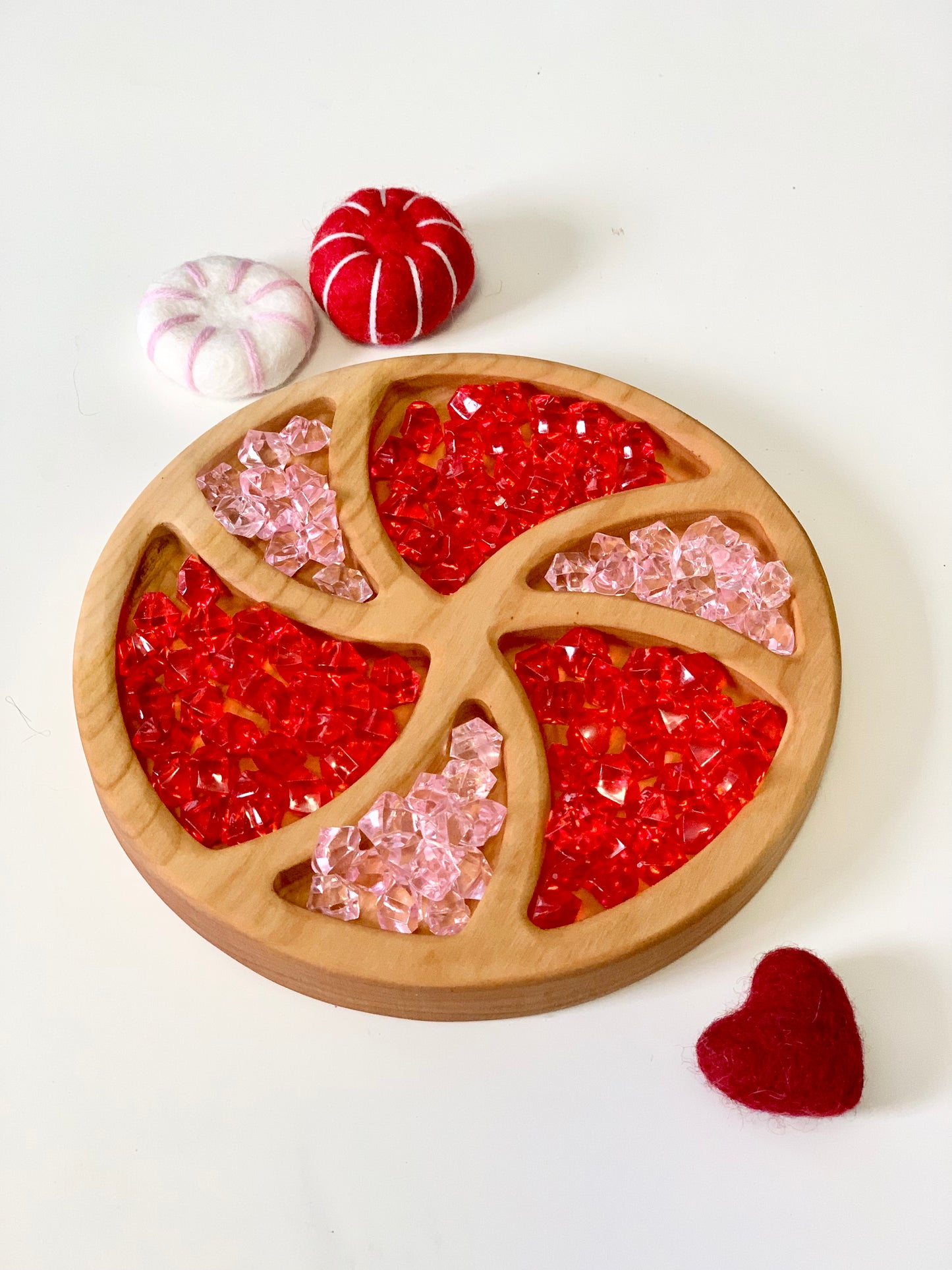 Round Candy Tinker Sensory Tray / Plate