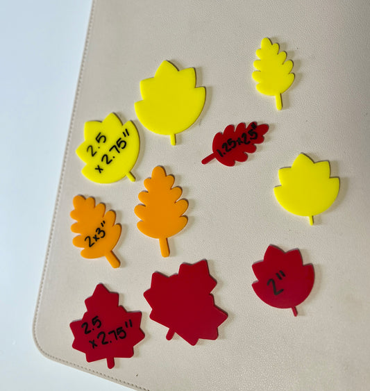 Little Dry Erasables - Leaves - Set of 6 - 2 sizes & more colours available