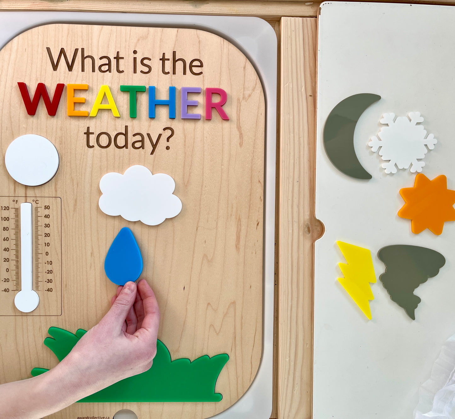 What is the Weather Today? Flisat Insert with Weather Little Dry Erasables