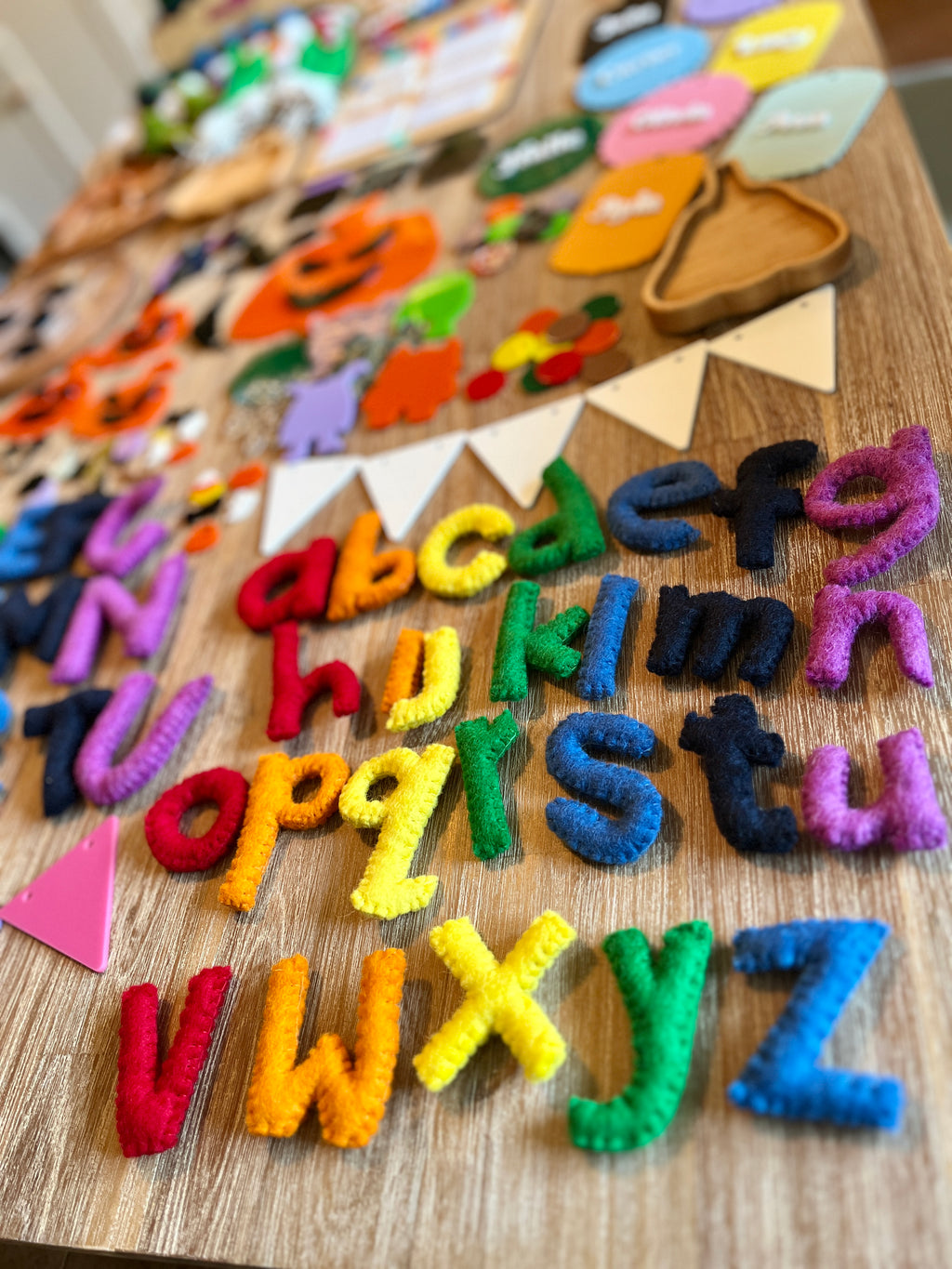 Felt Alphabet Letters | Rainbow