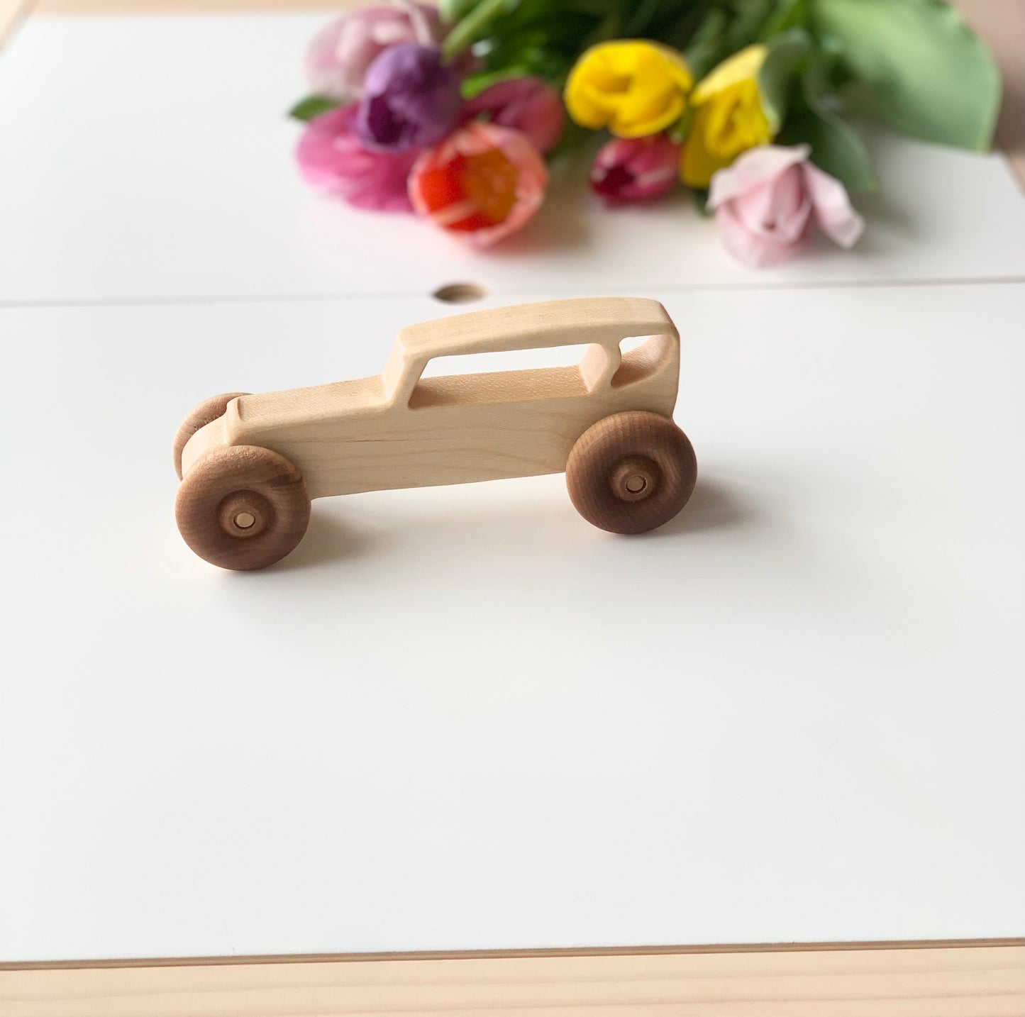 Wooden Toy Vehicles - Trucks, Car, Bus and Tractor / Push Car