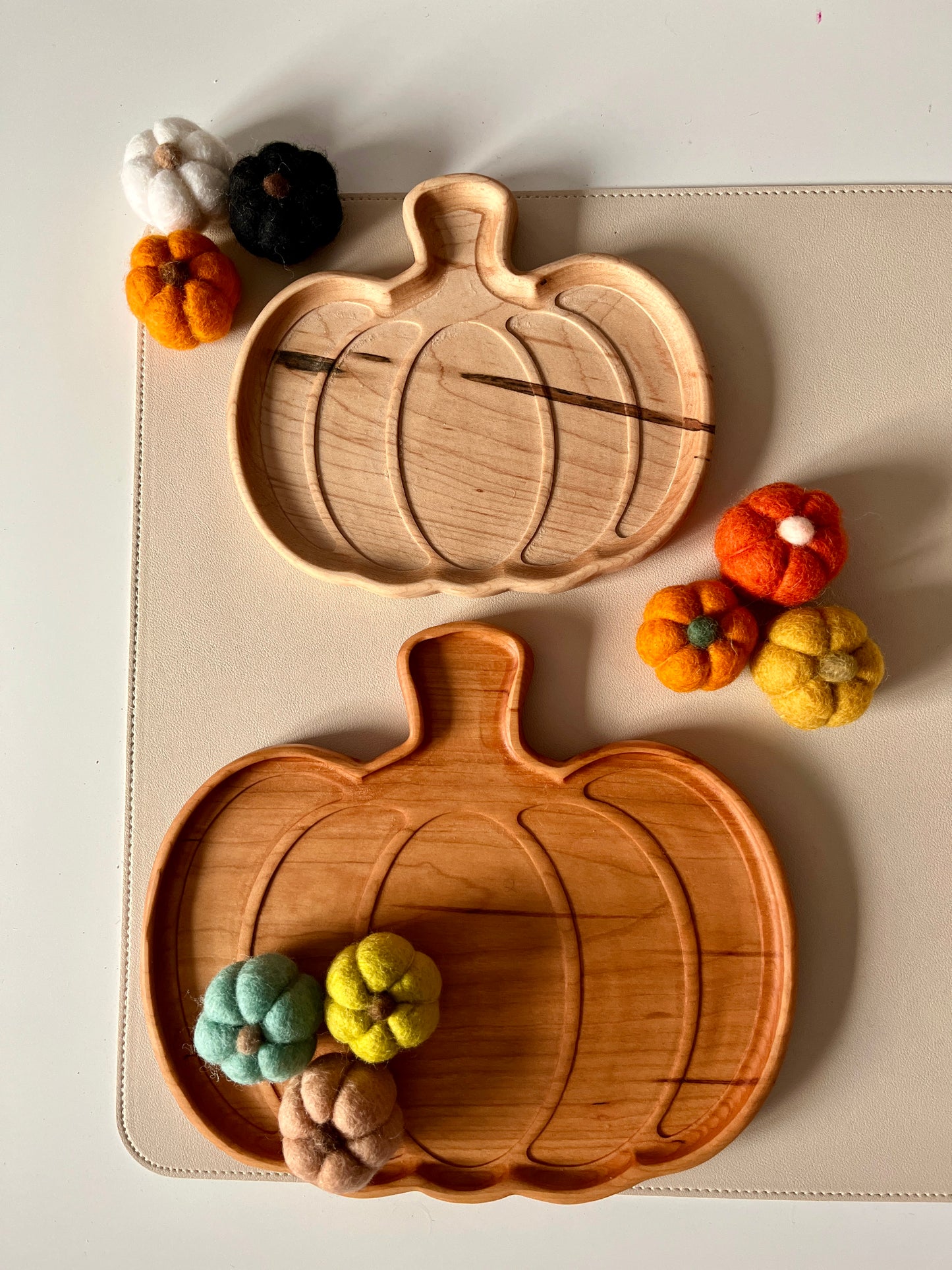 Large Pumpkin Plate / Sensory Tray