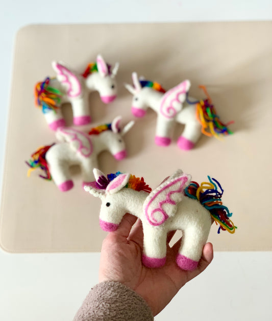 One Felt Rainbow Unicorn