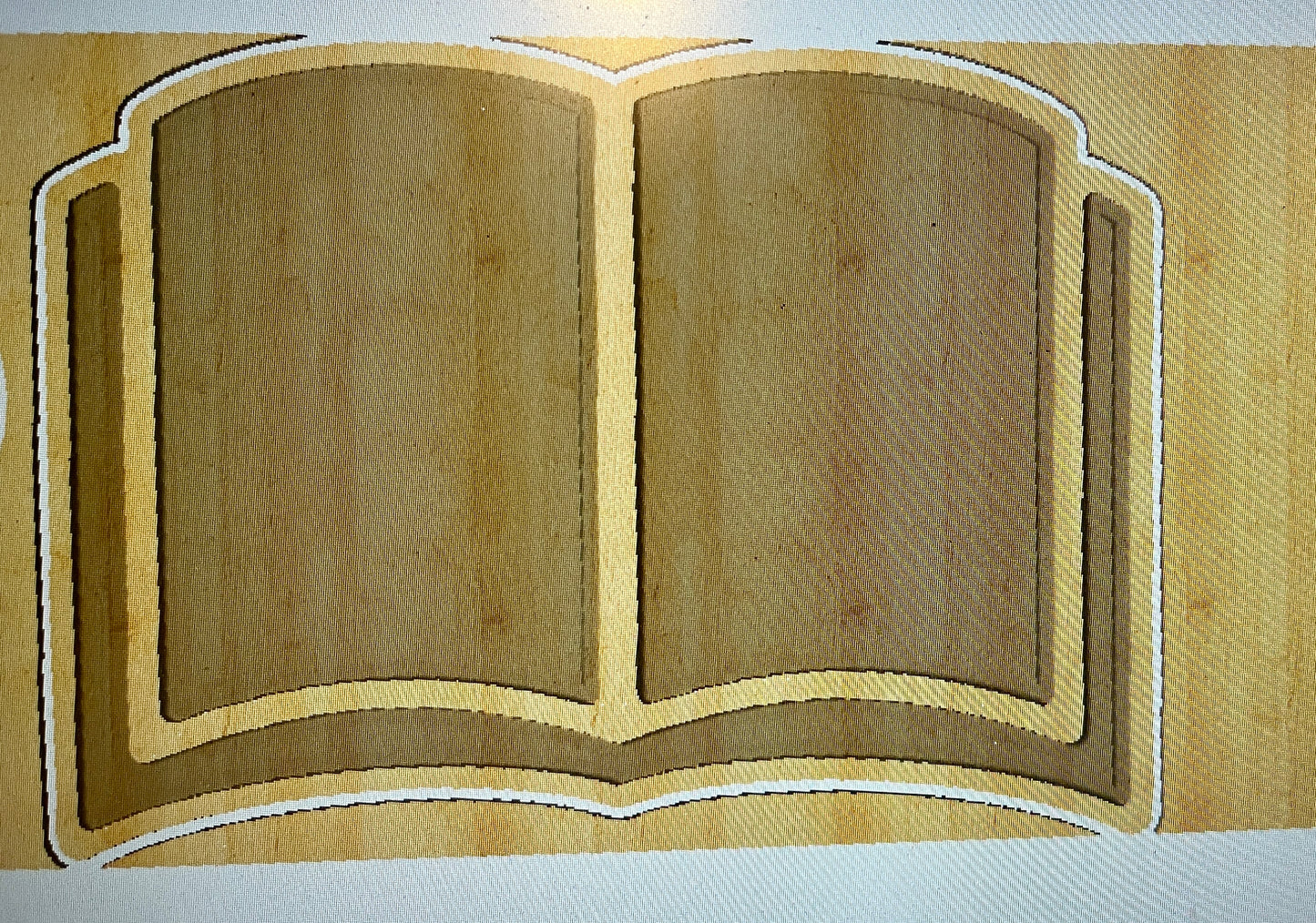 XL Book Plate, Back to School Wooden Sensory Tray