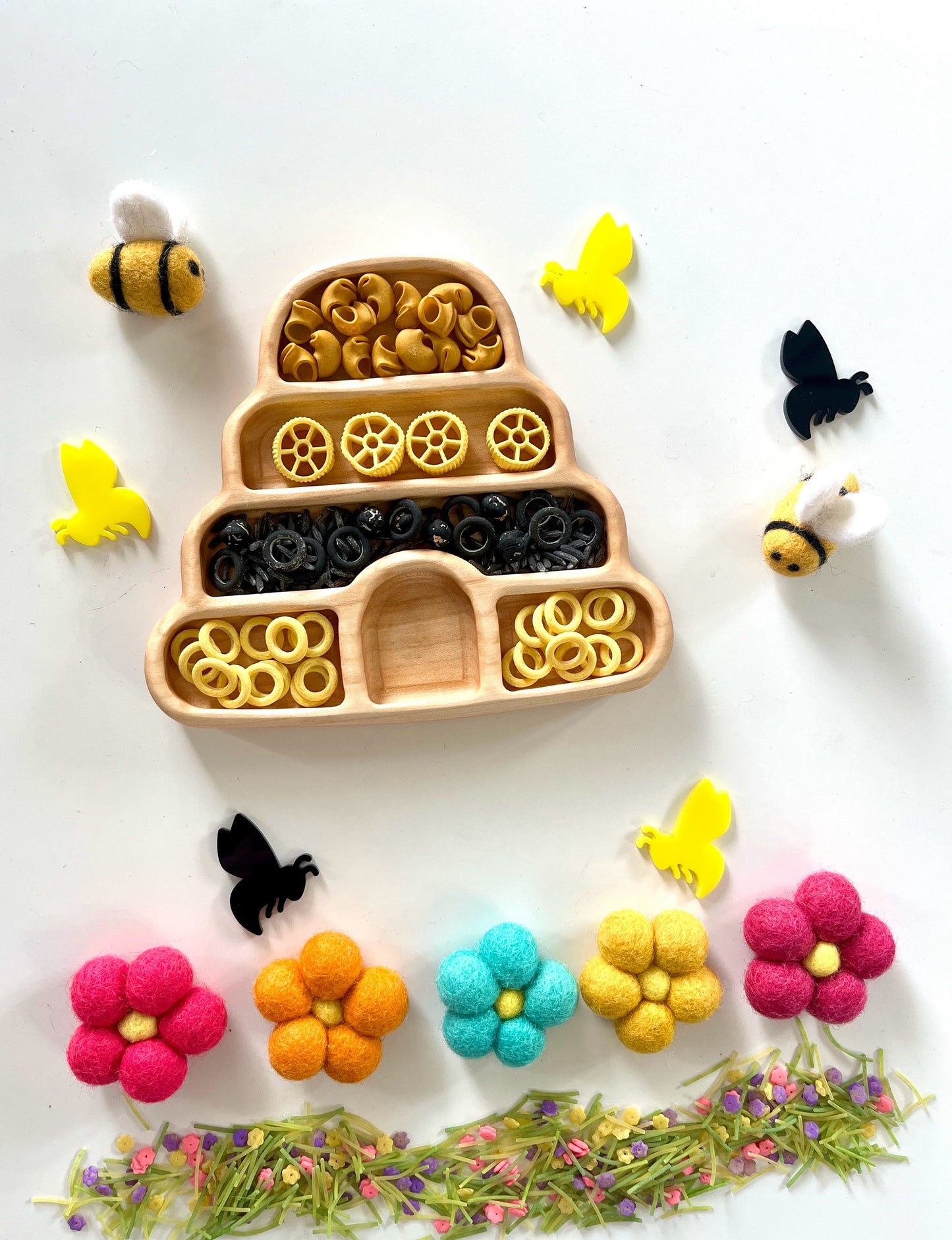 Mini Bee Hive Plate / Sensory Tray