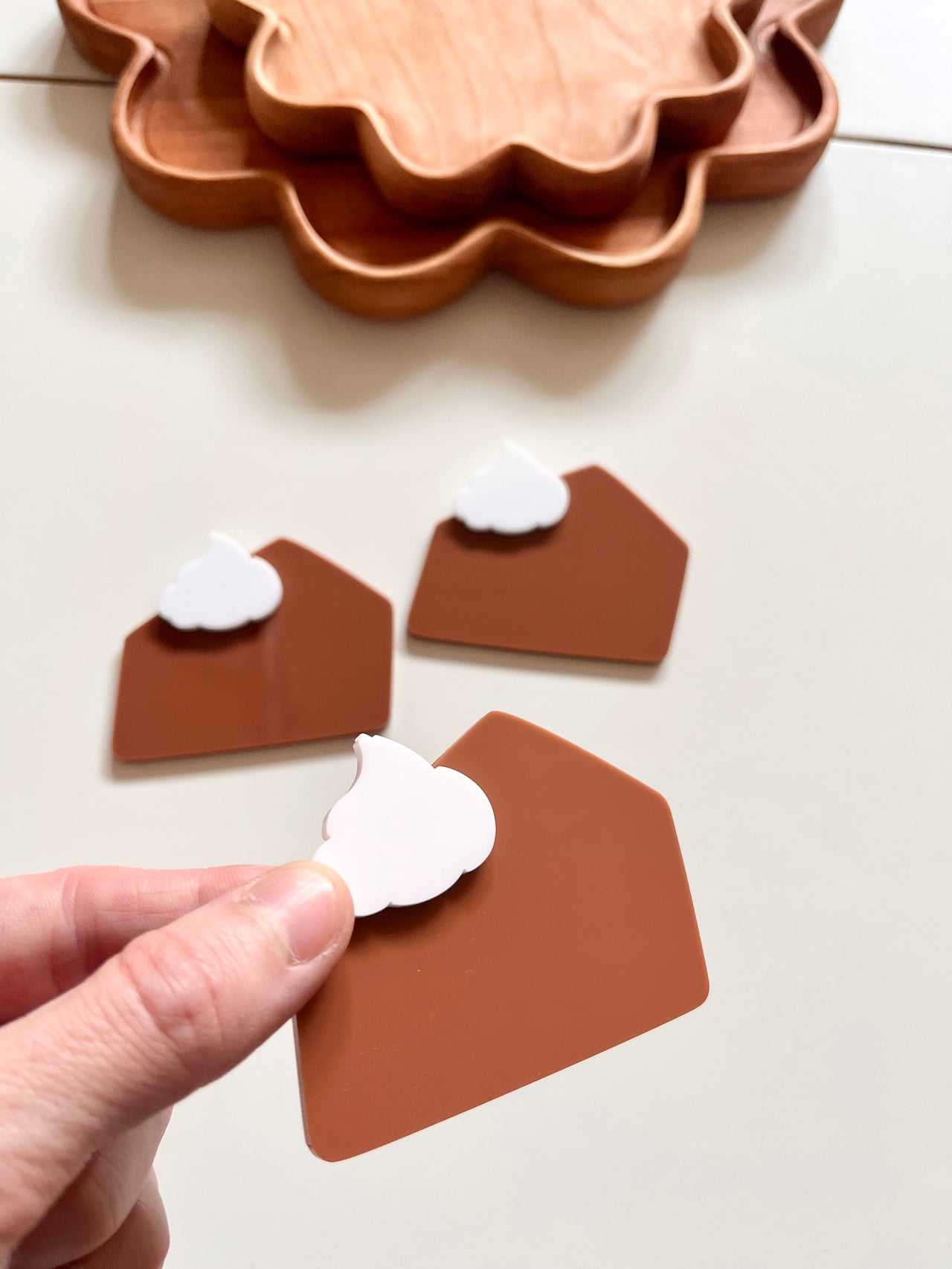 Little Dry Erasables - Pies with Whipped Cream; 6 Pc Set