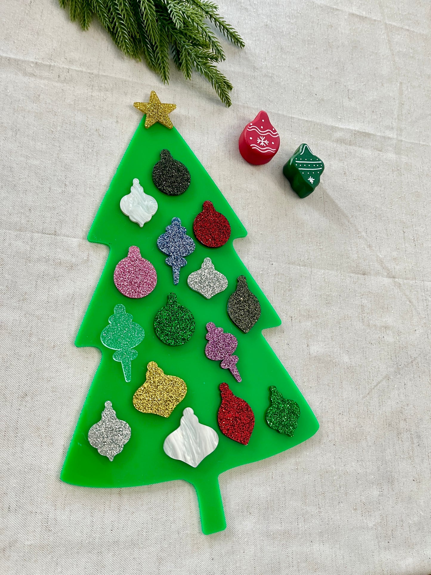 Little Dry Erasables - Ornaments (10 or 15 piece sets) with or without Large Tree Dry Erase