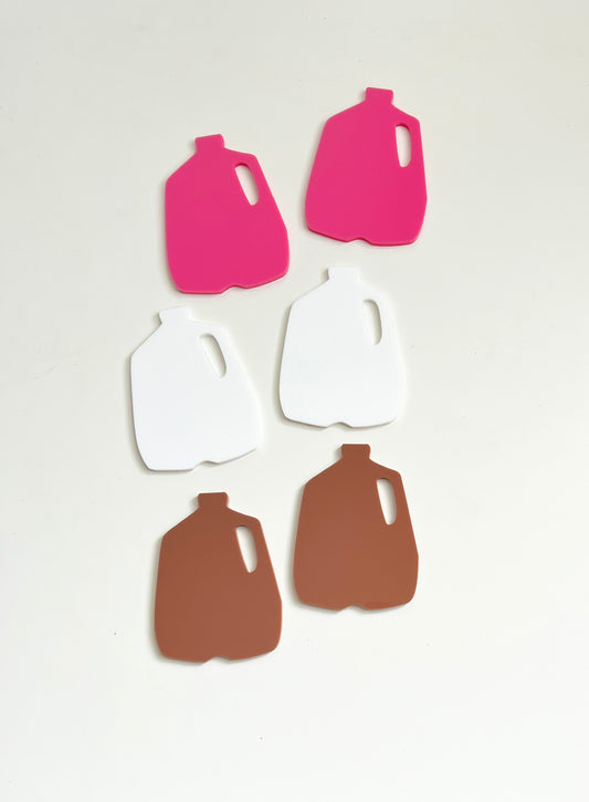 Little Dry Erasables - White, Chocolate and Strawberry Milk Jugs - Set of 6