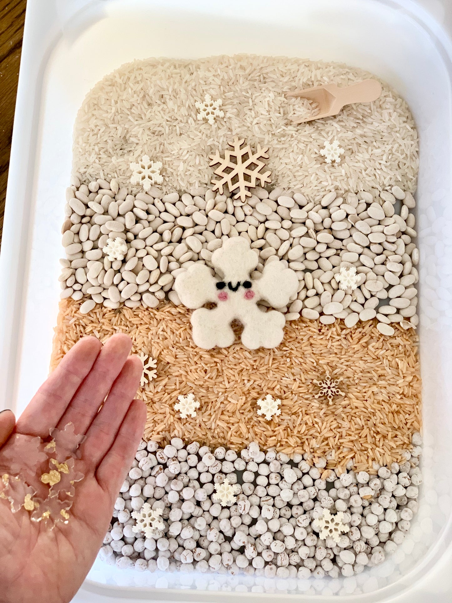 Gold Flakes Fun Filler Winter Sensory Kit