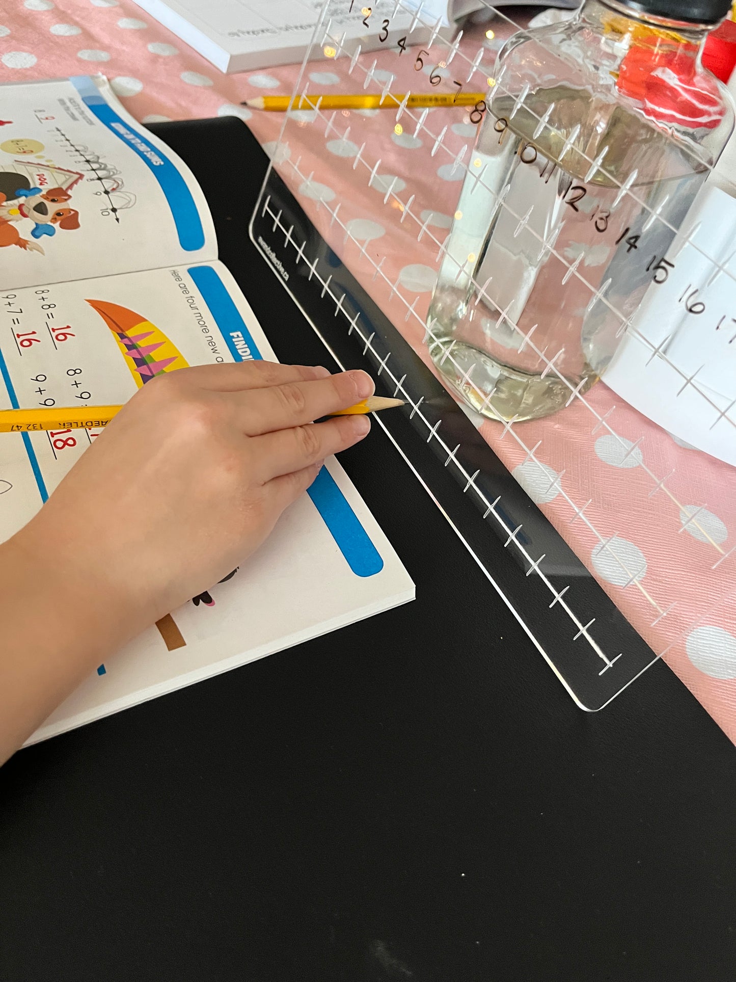 Acrylic Dry Erasable Number 0-100 Line Fits across Large Trofast Bin like a Flisat Insert