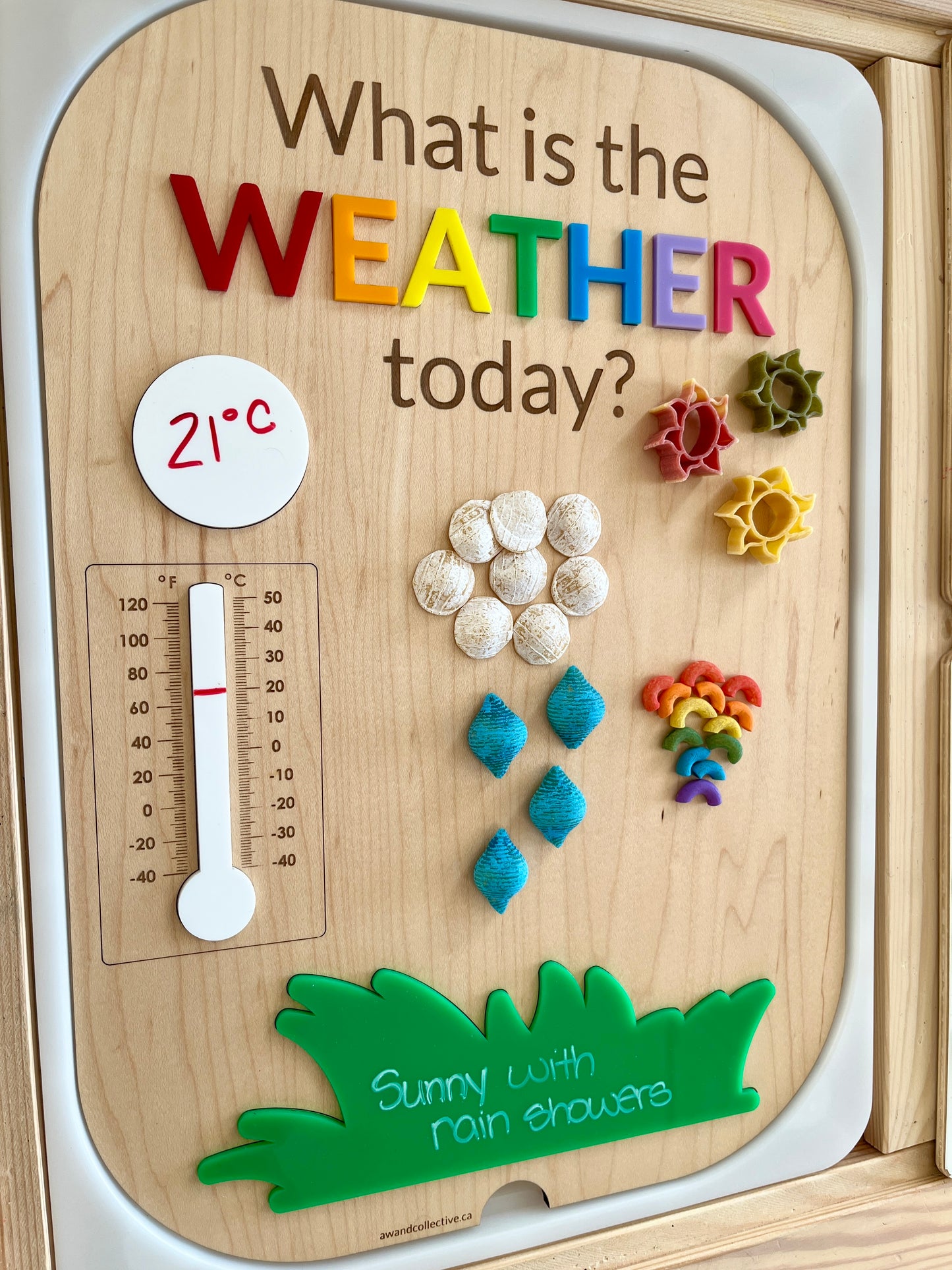 What is the Weather Today? Flisat Insert with Weather Little Dry Erasables