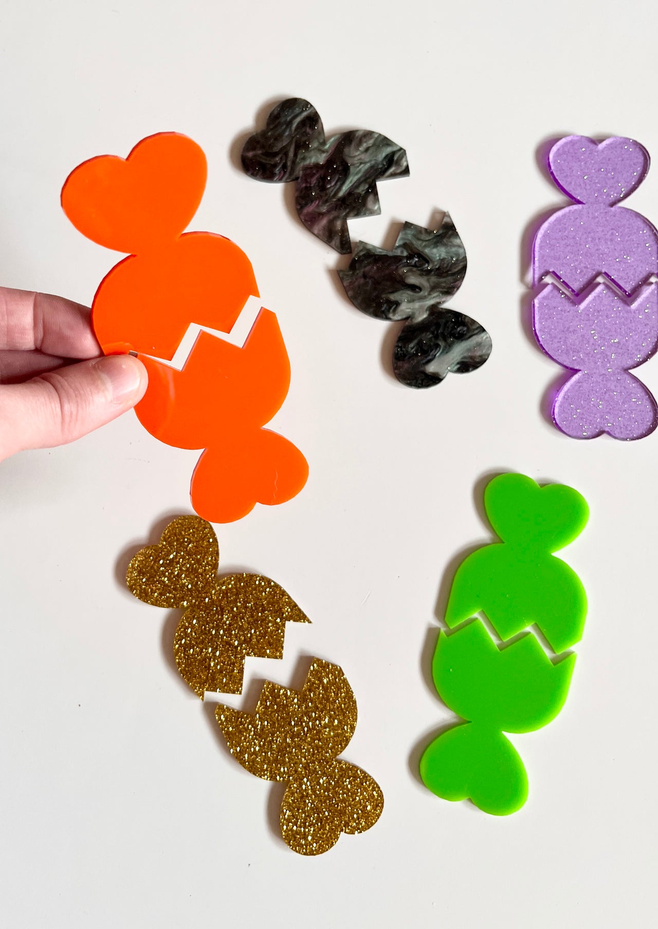Little Dry Erasables - Halloween 2 Part Candies; Set of 5