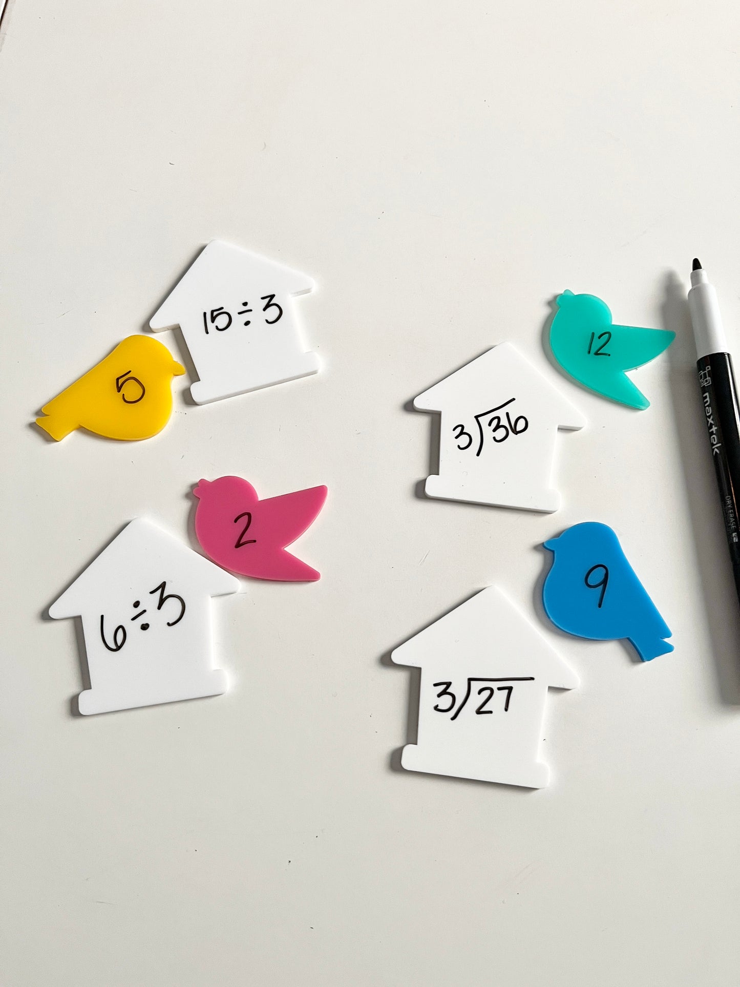 Little Dry Erasables - Birds & Houses