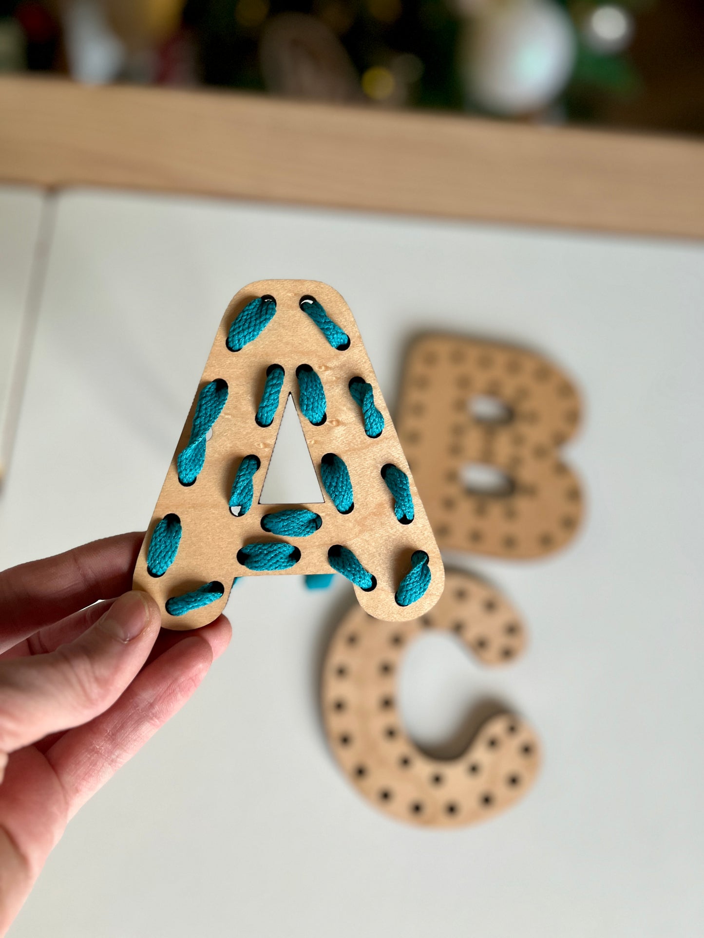 Alphabet Lacing Letters (A, B, C shown — full alphabet optional)