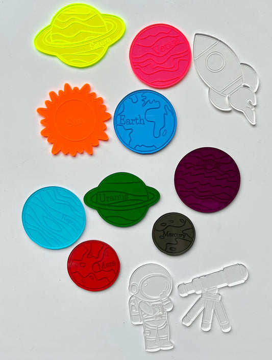 Little Dry Erasables — Planets & Outer Space