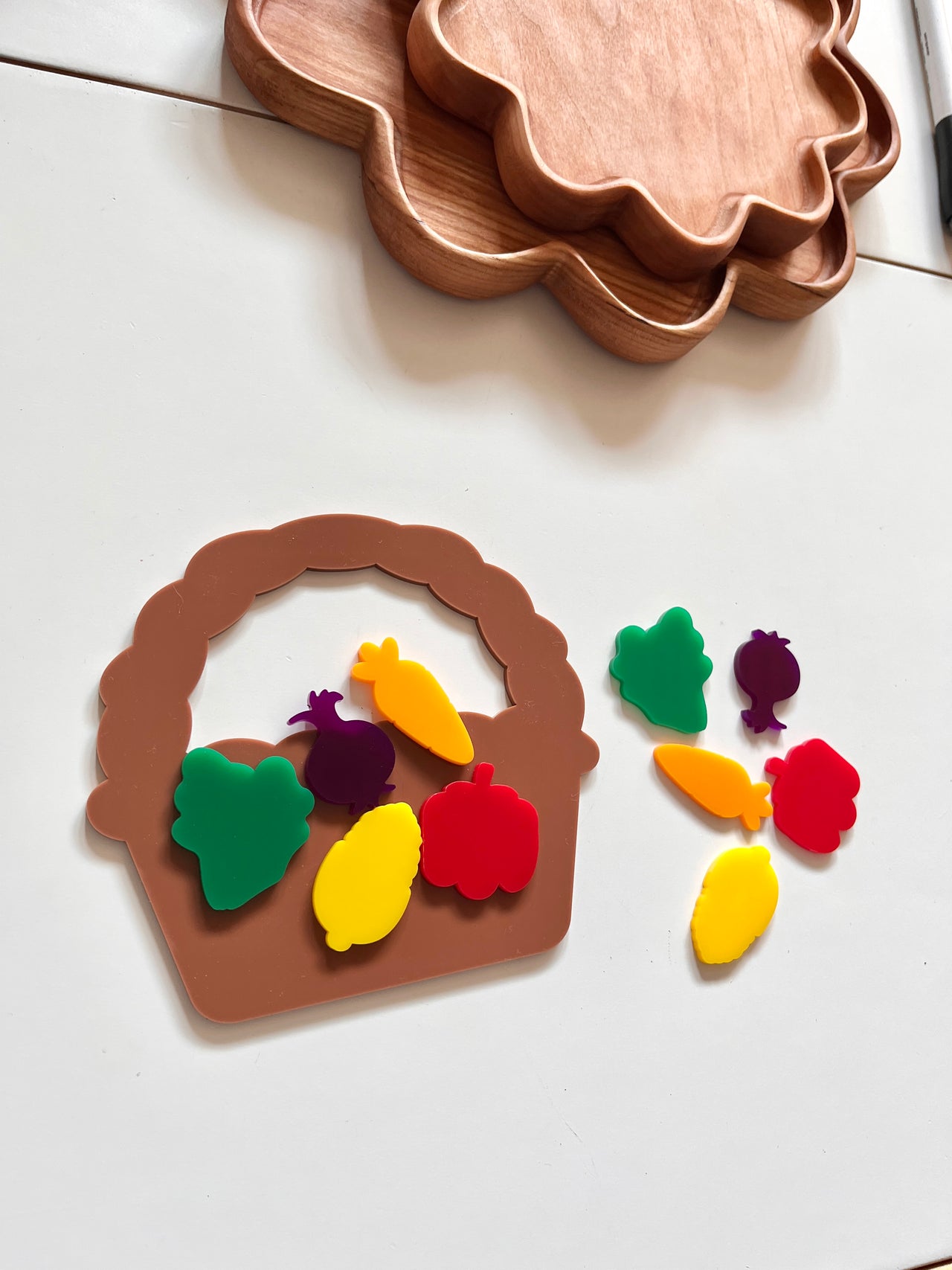 Little Dry Erasables - Basket with Veggies