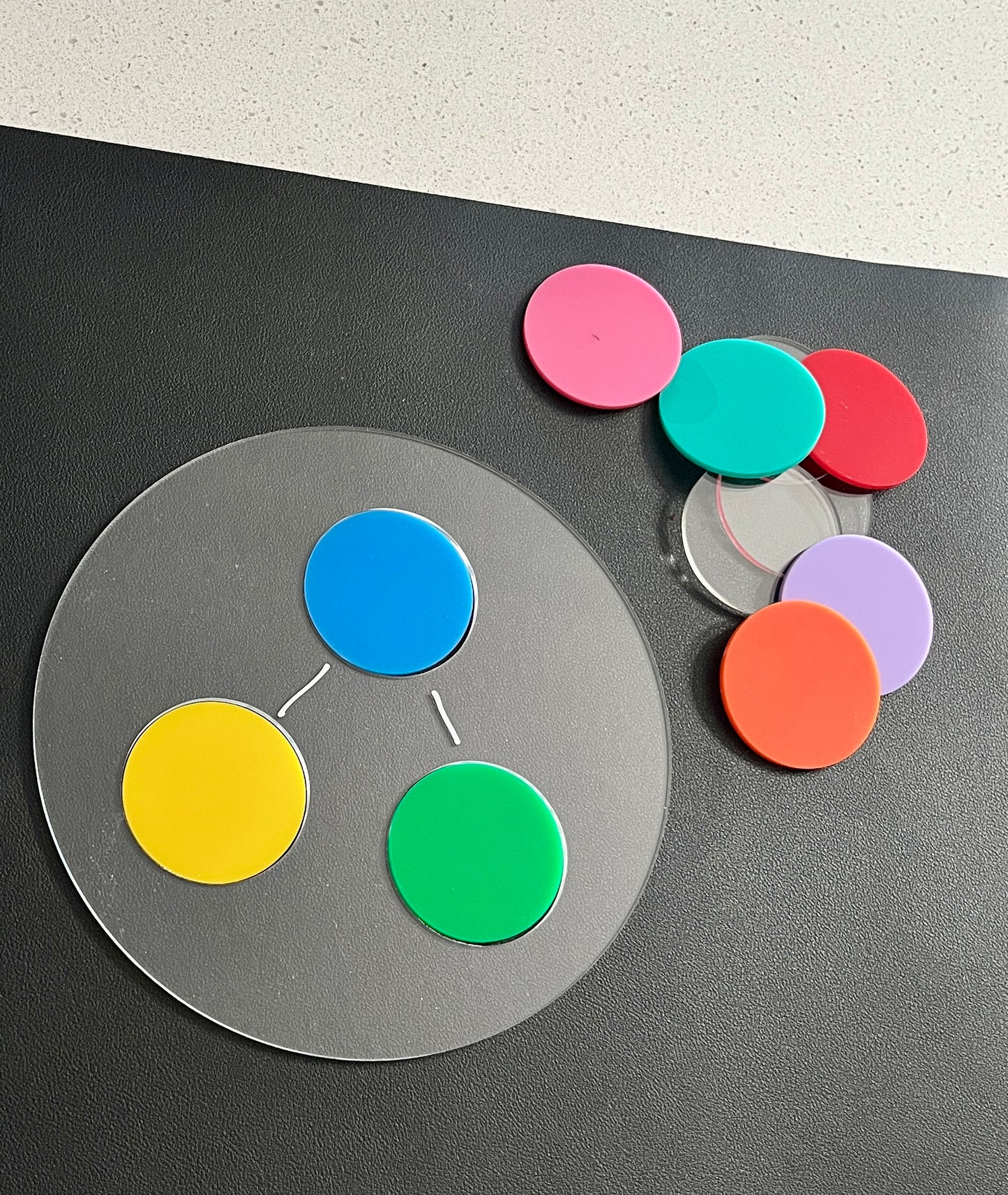 Acrylic Dry Erase Multi-Use Circle Bond Graphic Organizer