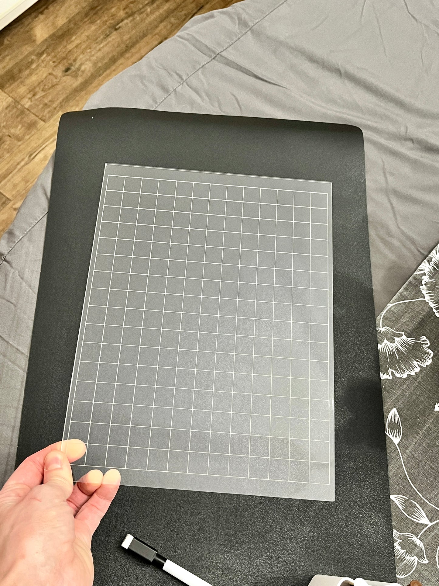 Grid Dry Erase Acrylic Tracing Board; can also fit as a Flisat Insert