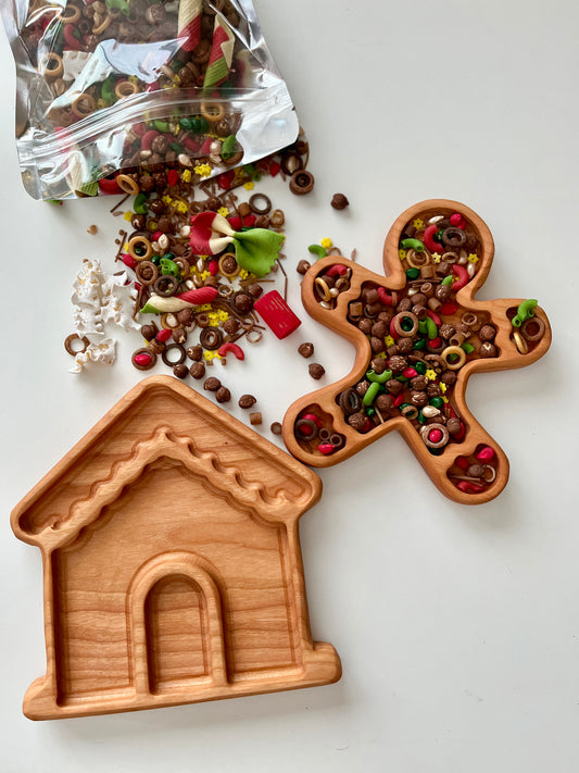 Mini Gingerbread Man and House Trays