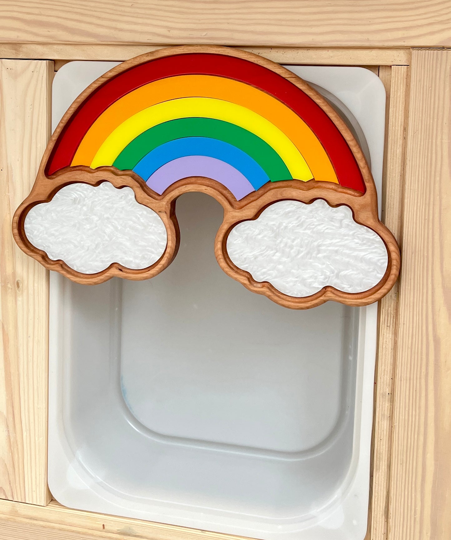 Large Rainbow Plate / Sensory Tray