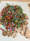 Around the Christmas Tree Fun Filler Sensory Kit with 10 Wood Parts