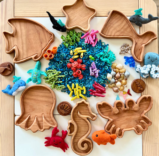 Under the Sea Plates / Sensory Trays | Two Sizes Available