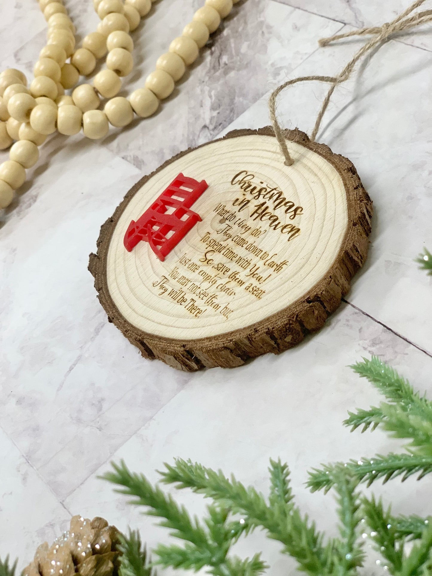 Memorial Poem Christmas Ornament