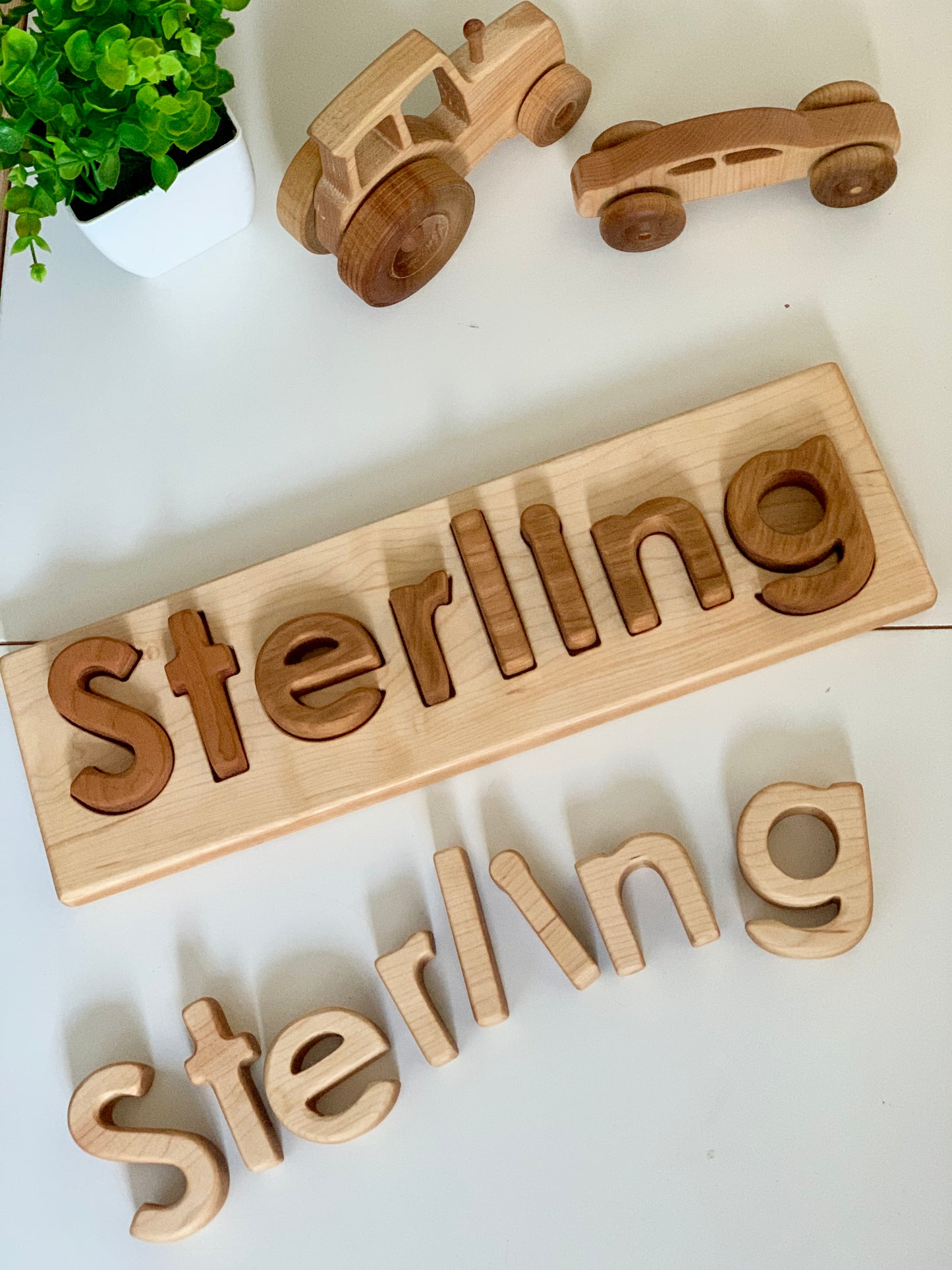 Personalized Hardwood Name Puzzles