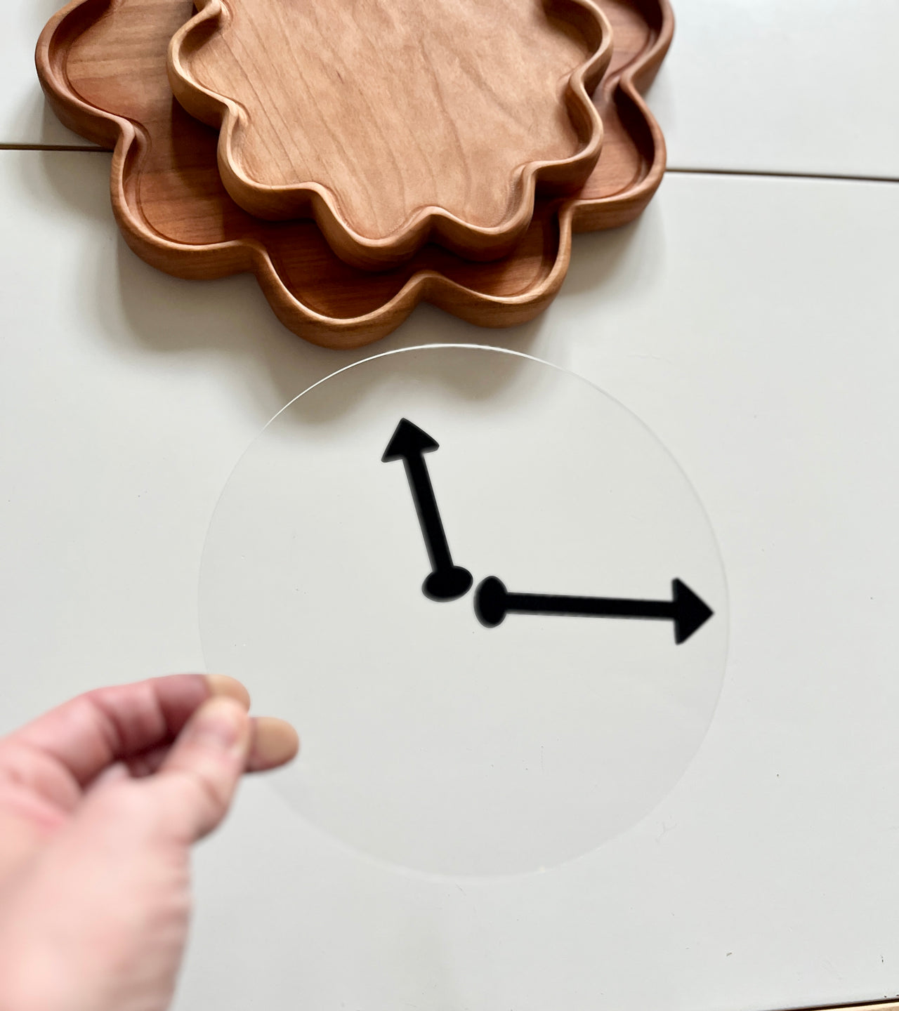 Little Dry Erasables - DIY Clock with Hands