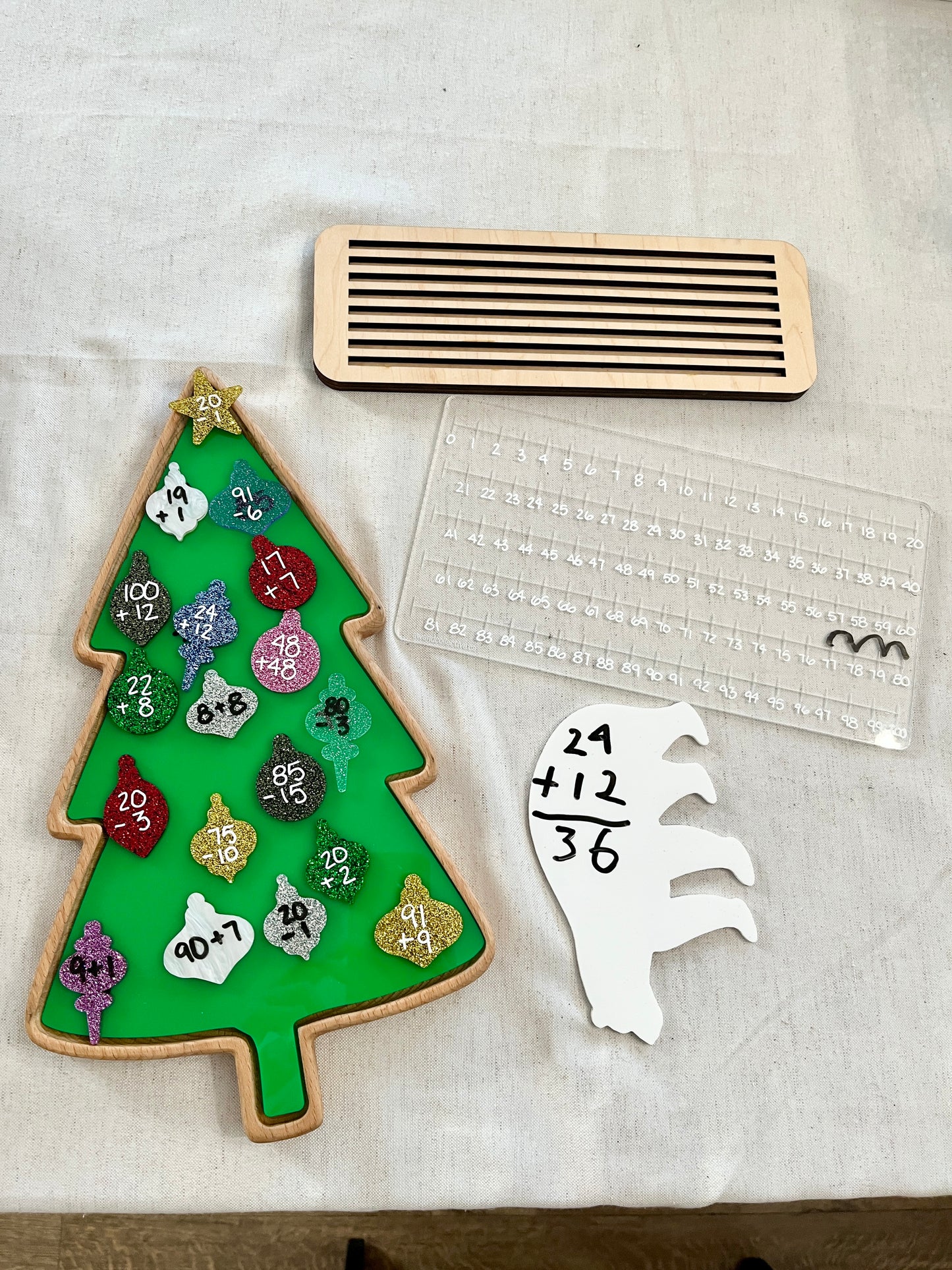 Little Dry Erasables - Ornaments (10 or 15 piece sets) with or without Large Tree Dry Erase