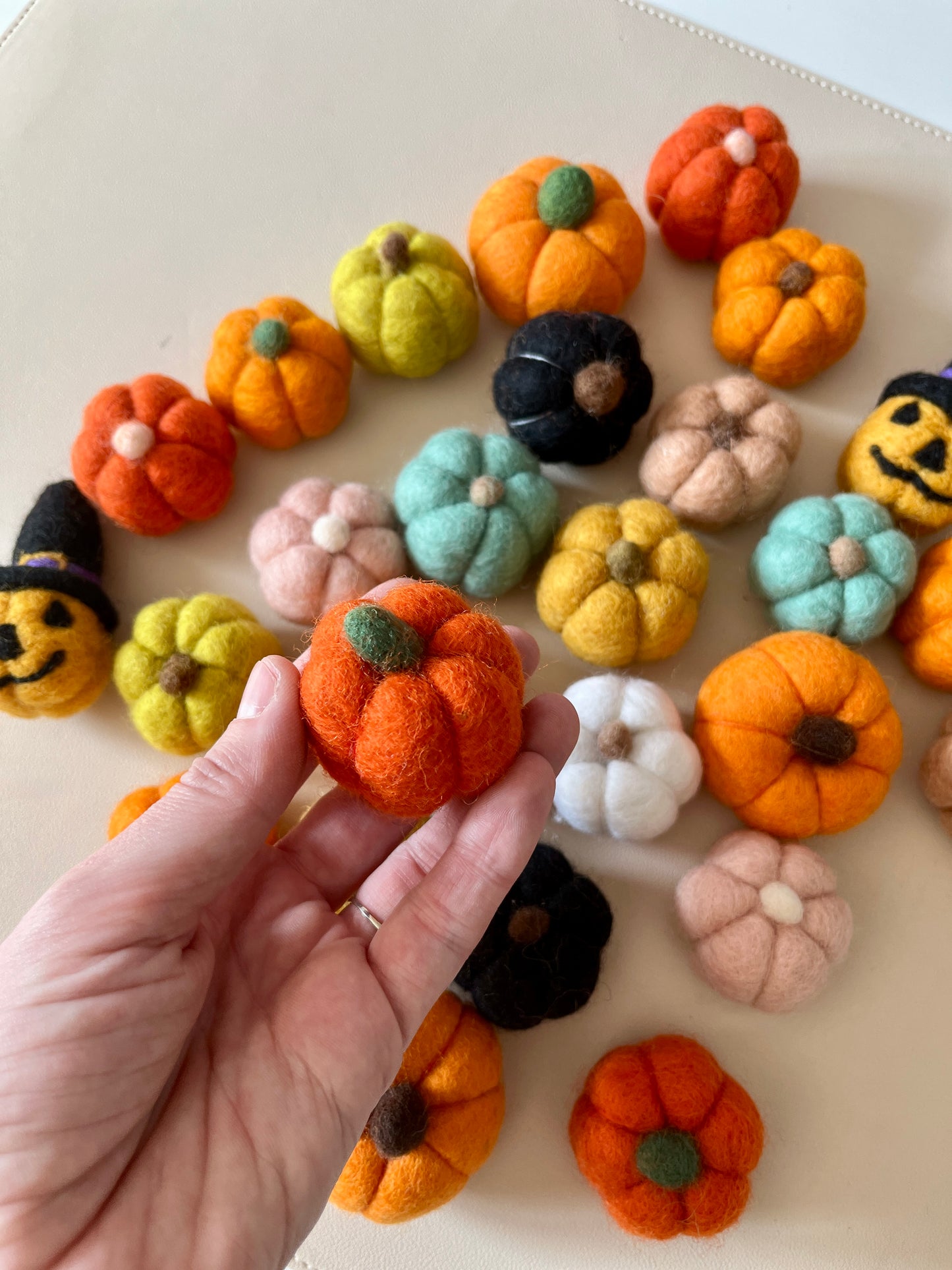 One Felt Pumpkin