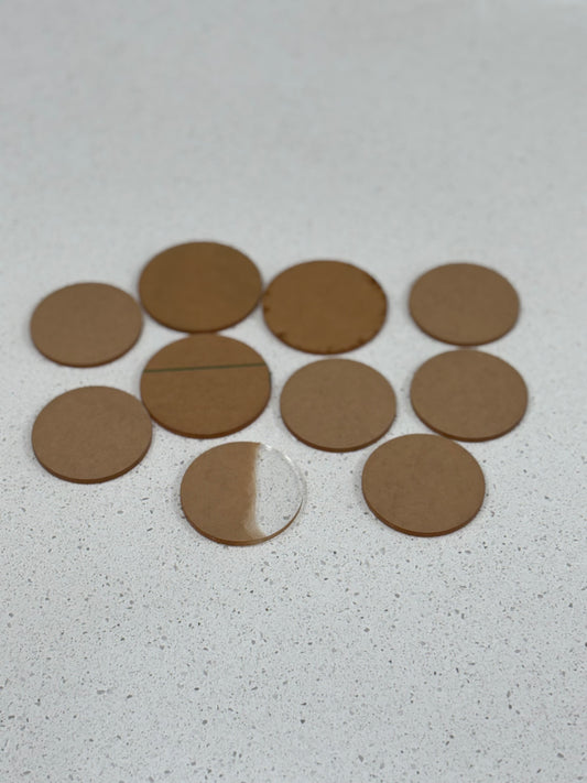 Ready to Ship, Offcut Clear Acrylic  Circles You Peel