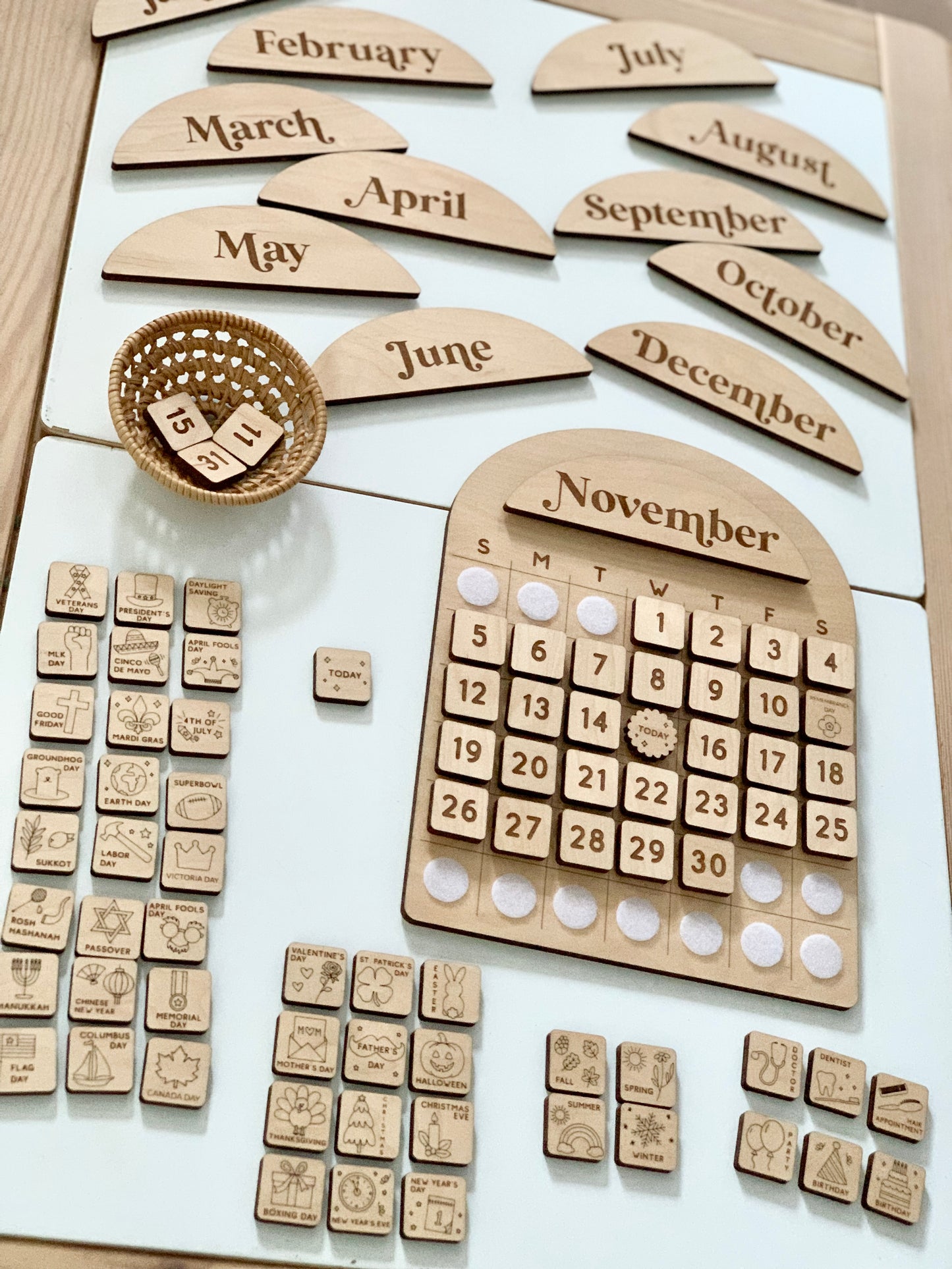 Wooden Calendar