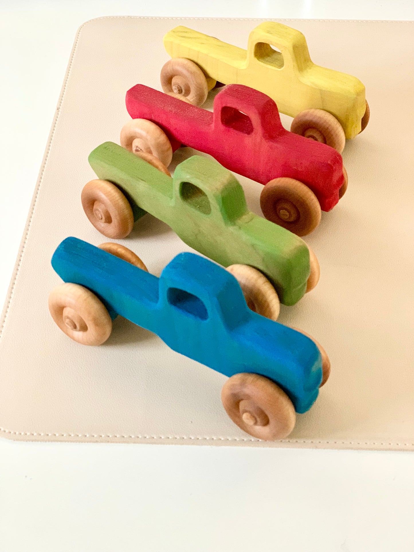 Wooden Toy Vehicles - Trucks, Car, Bus and Tractor / Push Car