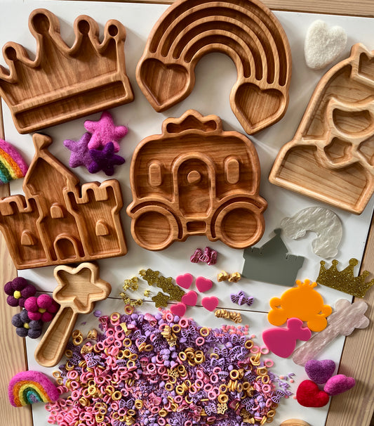 Mini Princess Plates / Sensory Tray