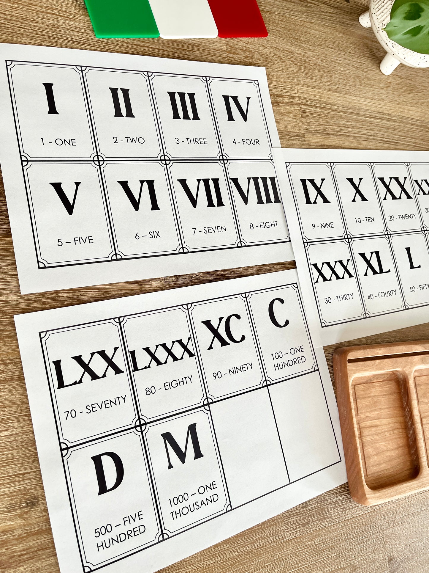 Digital Download | Roman Numeral Flash Cards