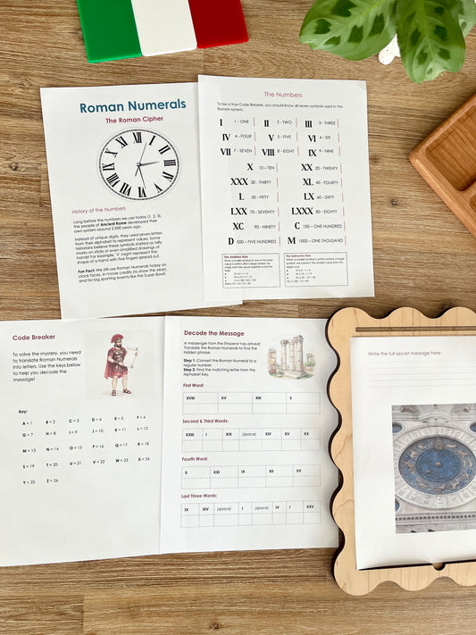 Digital Download | Roman Numerals, Their History & DeCoding Activity