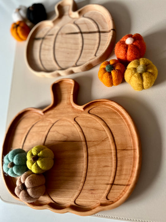 Large Pumpkin Plate / Sensory Tray