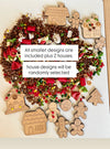 Set of 10 Wood or Clear Acrylic Gingerbread Counters Loose Parts
